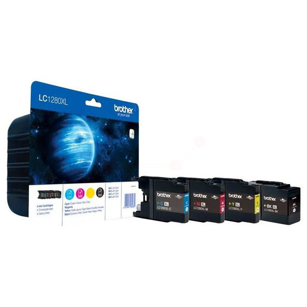 Original Brother Tinte LC-1280 XL VAL BPDR / LC-1280XLVALBPDR schwarz cyan magenta gelb für LC-1280XLVALBPDR